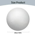 thumbnail image 2 of White Craft Foam Balls 1 Pack Smooth Polystyrene Round Foam Balls for Home Xmas Trees Holiday Wedding Festival Crafts Drawing and Art Modeling DIY Projects Ornaments Decorations(White,7.9x7.9"), 2 of 7