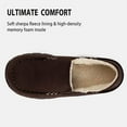 thumbnail image 3 of ULTRAIDEAS Mens Moccasin Fuzzy Slippers with Sherpa Fleece Lining Indoor Outdoor House Shoes, 3 of 6