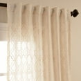 thumbnail image 4 of Saida Natural Embroidered Faux Linen Sheer Curtain (1 Panel), Saida Natural, 50W X 120L, 4 of 6
