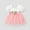 Short-Pink, variant on PatPat Baby Girl Pink Mesh Dress Set,Ribbed Long Sleeve Splicing Floral Appliques Princess Dress Pageant Party Birthday Wedding Flower Girl Dress,0-3T