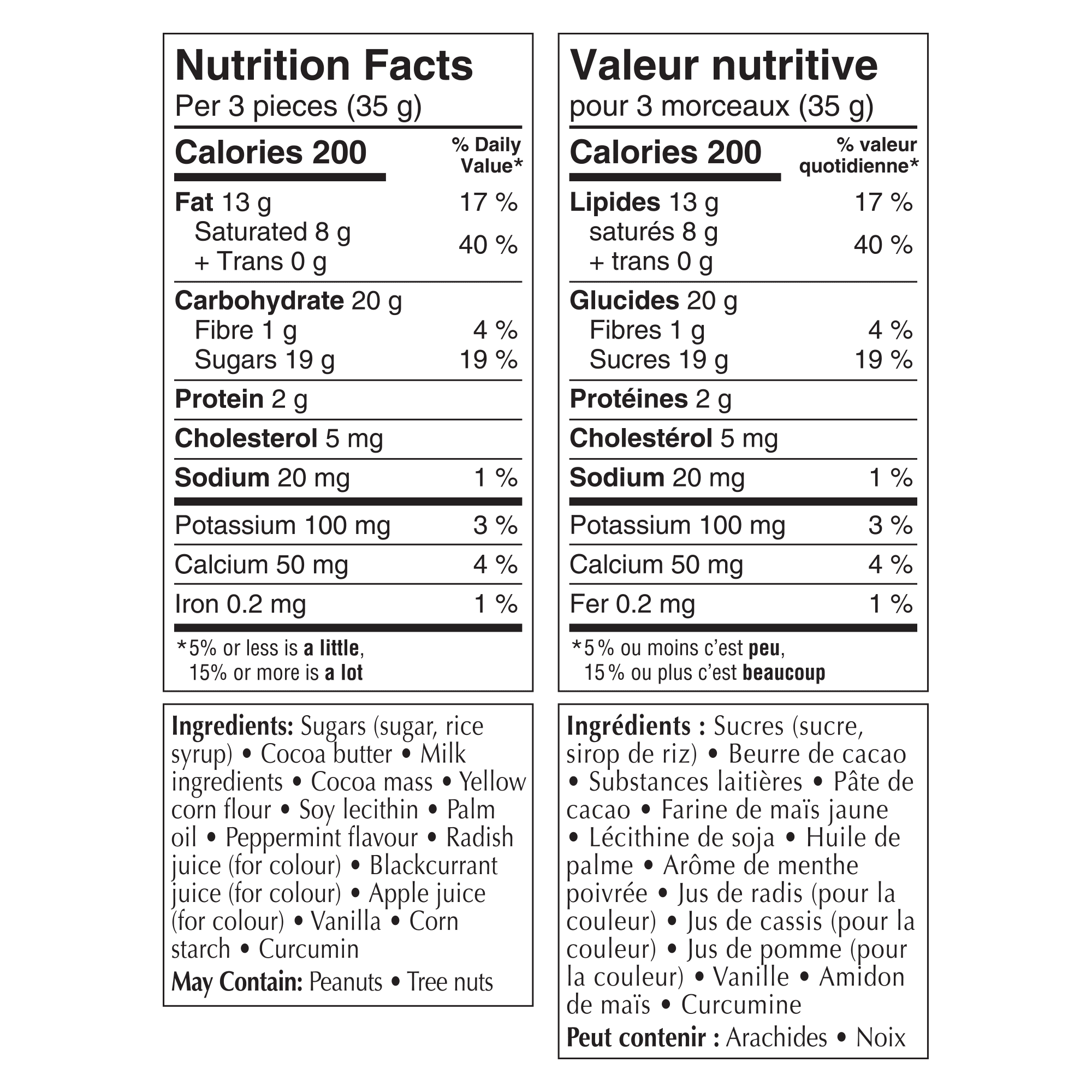 Sachet de carrés d’écorce au chocolat au lait et à la menthe poivrée GHIRARDELLI, 141g GHIRARHELLI SAC MNTHE POIVREE LAIT