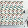 thumbnail image 1 of Garden Art Shower Curtain, Colorful Sketch Style Petals Ornamental Summer Garden Vintage Abstract Pattern, Fabric Bathroom Set with Hooks, 69W X 75L Inches Long, Multicolor, by Ambesonne, 1 of 3