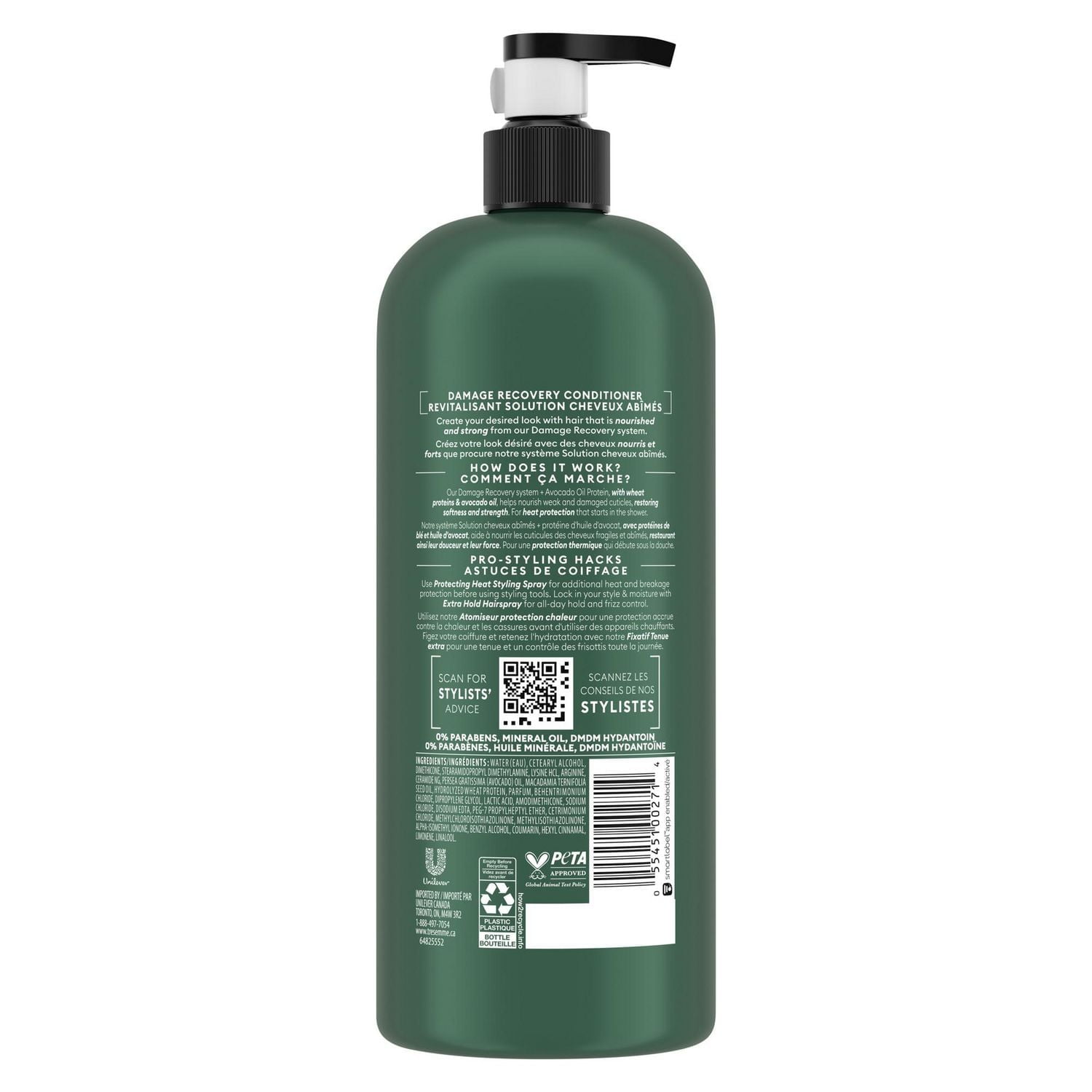 TRESemmé Botanique + Avocado Oil Protein Damage Recovery Conditioner, 828 ml Conditioner