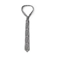 thumbnail image 3 of Botanical Necktie, Grunge Olive Branches Art, Dress Tie, 3.7", Dimgray and Grey, by Ambesonne, 3 of 3
