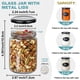 thumbnail image 3 of Ritayedet Tarros de Vidrio para Velas con Tapa, Frascos de Vidrio pequeños de Boca Ancha de 12 oz con Pegatinas Extra Negras, Juego de 20 Apto para lavavajillas, 3 of 7