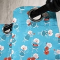 thumbnail image 3 of Ambesonne Cartoon Grommet Curtain, Music Instruments Fantasy, 50" x 108", White Blue and Red, 3 of 6