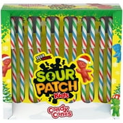 SOUR PATCH KIDS Holiday Candy Canes, 5.29 oz (12 Candy Canes)