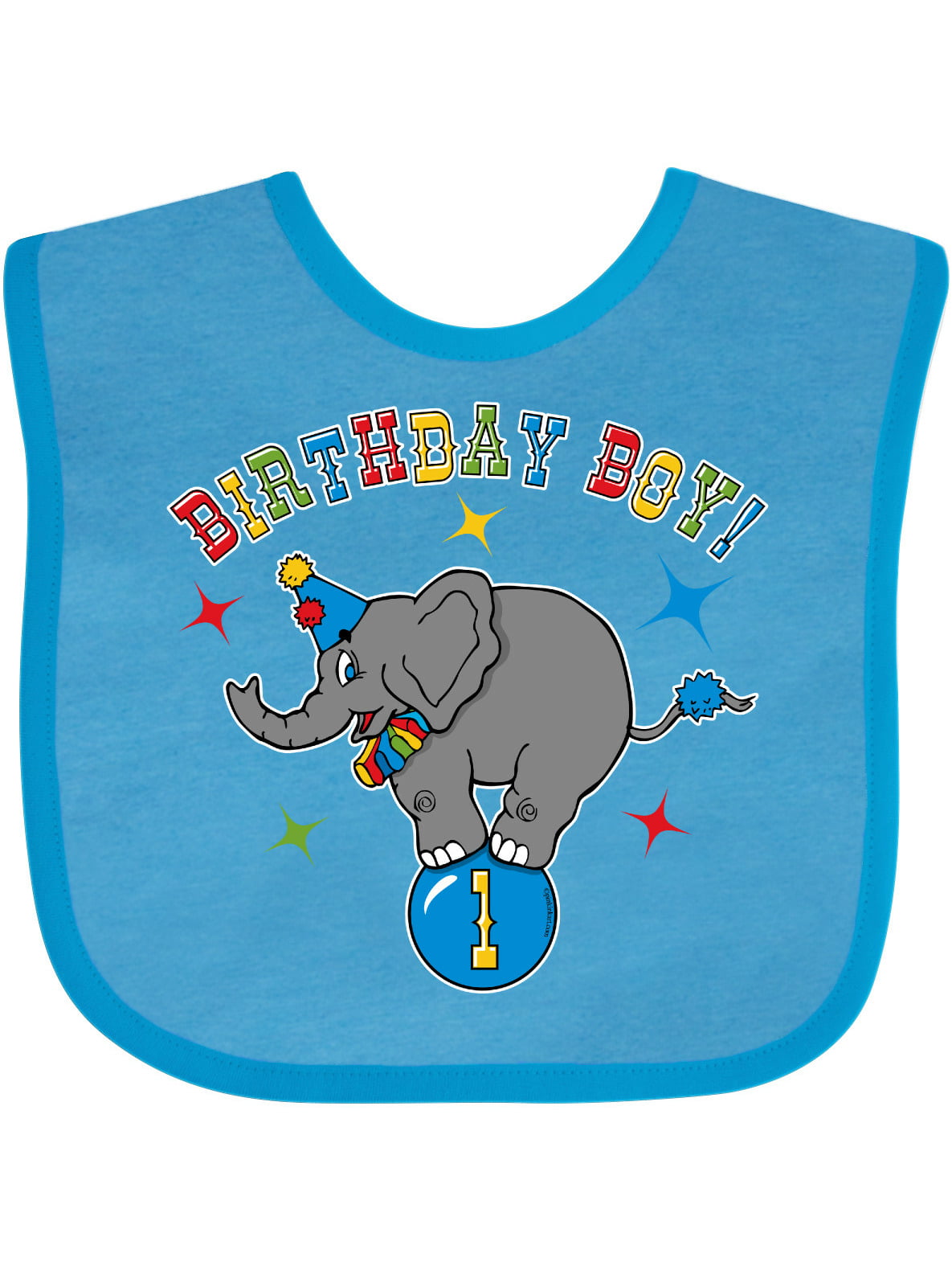 Inktastic Circus Elephant 1st Birthday Boy Gift Baby Boy Bib 