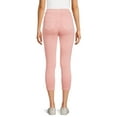 thumbnail image 4 of Time and Tru Women's High Rise Pull On Capri Jeggings, 23" Inseam, 4 of 5
