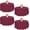 Burgundy, variant on 6 Pack 90 Inch Round Black Polyester Tablecloth Bulk Washable Table Covers for Wedding Dining Table Buffet Parties Banquet Decor(Black)