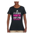 thumbnail image 2 of Wild Bobby, I'm a Nurse What's Your Superpower?, Inspirational/Christian, Womens Graphic Tees, Black, Small, 2 of 3
