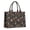 Red Mushroom Frog, variant on Large Capacity Tote Bag,Red Mushroom Frog Black Pattern Handbag Fashion Luxury Tote Bag,15.7"x13"x 5.1" Inches,Laptop Compatible