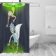 thumbnail image 3 of Cortina de ducha Rick & Morty, opaca, para baño, impermeable, resistente al moho, bloquea la privacidad, probador, patrón de impresión fina de patchwork artístico, 72 x 72 pulgadas, talla única., 3 of 8