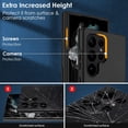 thumbnail image 4 of Case Shockproof Bumper Protective Cover Hybrid Design [Hard PC] Back + Flexible TPU Frame Enhanced Corners Slim Fit Skin for Samsung Galaxy S23 Ultra 5G 2023 6.8 Inch Black, 4 of 14