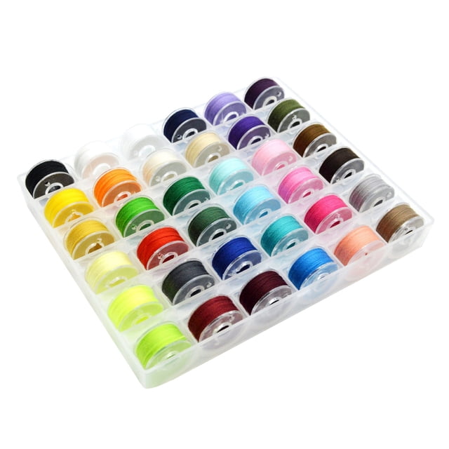 Less Than 5 DIY Knitting DIY 25 Color Sewing Thread Transparent Bobbin Thread Accessories Home Sewing Machine Bottom Thread
