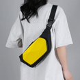 thumbnail image 4 of Bolso de pecho de nailon versátil 2024 de alta calidad con cremallera, color sólido, sencillo, informal, estilo suave y neutro, bandolera sencilla, 4 of 5