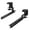 Black, variant on VIVO White Extra Sturdy Clamps & Rails for Custom Wood Keyboard Tray - Pack of 2