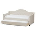 thumbnail image 5 of Baxton Studio Perry Twin Size Modern and Contemporary Daybed with Trundle, Gray, 5 of 11