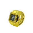 thumbnail image 2 of Soumake Men Women Ring Watch Elastic Stainless Steel Band Round Square Dial Men Women Couple Watch Finger Ring Birthday Gift Fashion Accessories, 2 of 8