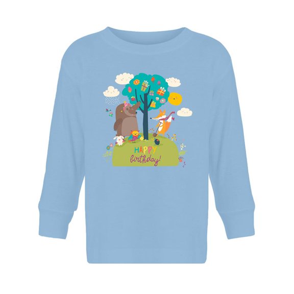 Birthday Animals Long Sleeve Toddler -Image by Shutterstock,  4 Toddler