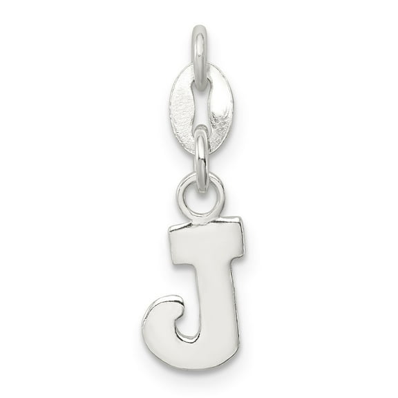 925 Sterling Silver Solid Polished Initial J Pendant Jewelry Gifts for Women - .6 Grams