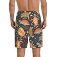 thumbnail image 3 of Naloa Turtles and Sea Plants Men's Short Pajama Pants, Lounge Comfort Shorts with Elasticized Waistband and Side Pockets - X-Large, 3 of 9