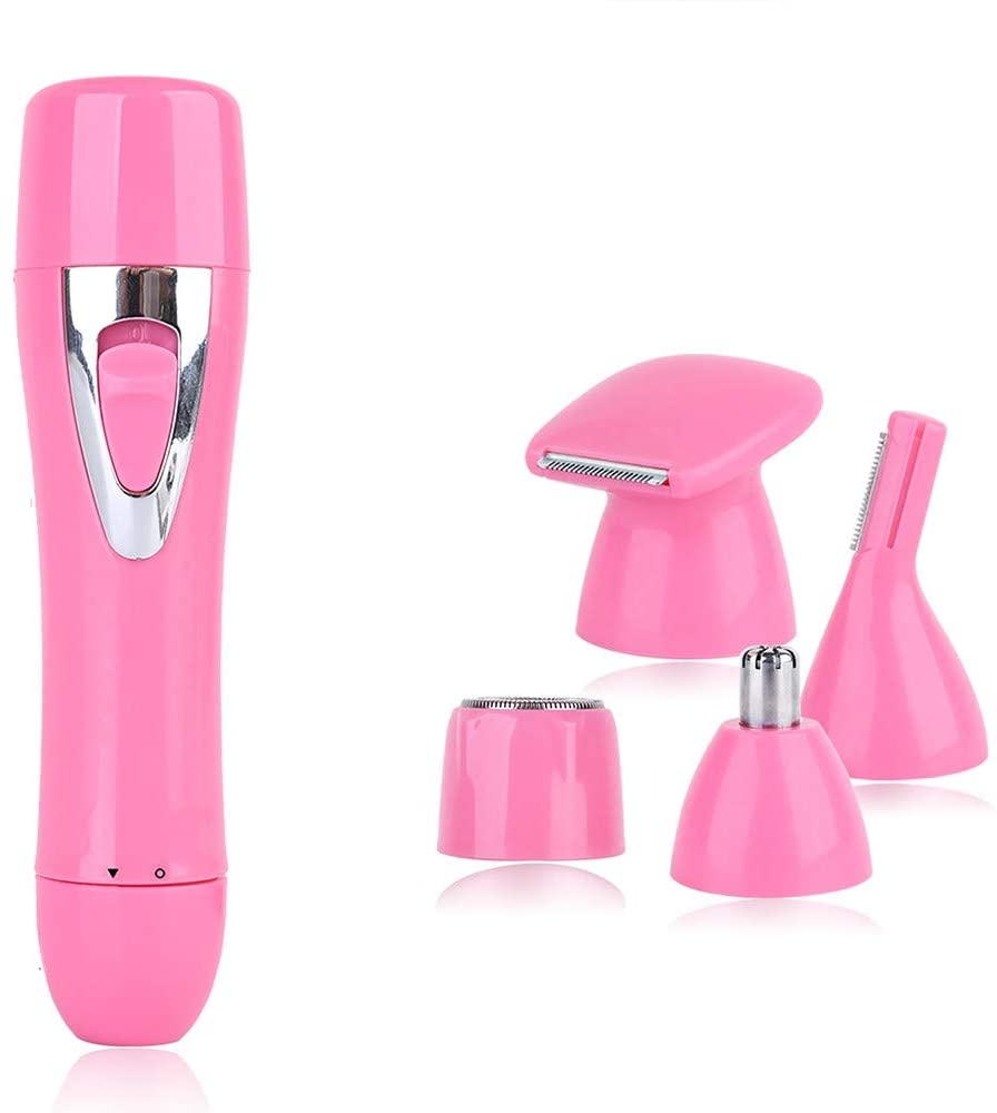 Lingdii 4 in 1 waterproof trimmer shaver for facial hair removal and