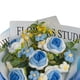 thumbnail image 5 of Ramo de flores de ganchillo, flores de punto, decoración para el día de San Valentín, ramo tejido a mano Azul, 5 of 9