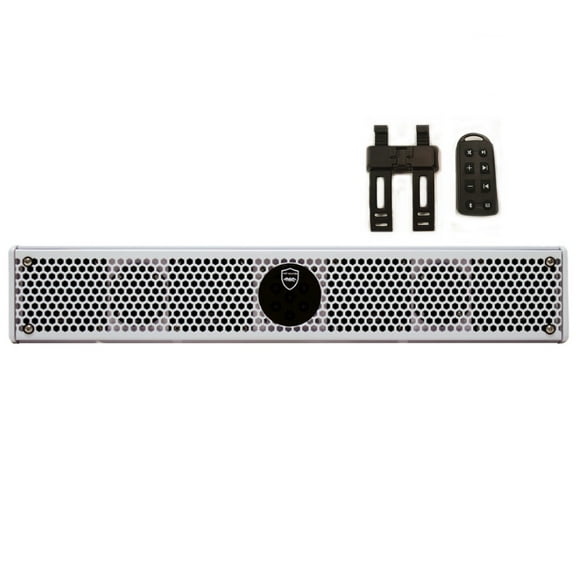 Wet Sounds Stealth 6 Ultra HD All-in-one Amplified Soundbar with Remote - White