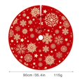 thumbnail image 3 of AuroraX Stylish Classic Christmas Tree Skirt Small Merry Xmas Tree Mat 35" for Xmas Indoor Outdoor Decorations, 3 of 4
