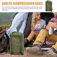 thumbnail image 3 of EeaseCA Pochette de Rangement pour Vêtements, Sac de Rangement Portable à Cordon, Sac de Compression, Sac de Couchage, Sacs de Rangement pour Couettes pour le Camping et la Randonnée (Vert 20x46 cm), 3 of 8