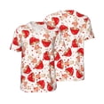 thumbnail image 3 of Daiia Cute Mushroom Mens Baseball Jersey Button Down Shirts Short Sleeve Sports Uniforms-Large, 3 of 9