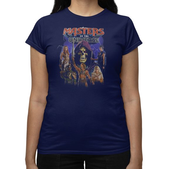 Masters Of The Universe Movie Groupshot Storm Women's T Shirt (Navy, S-XXL)