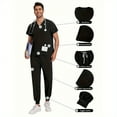 thumbnail image 6 of 2025 New New Multicolor Short Sleeve Mens Scrubs Uniforms Doctor Work Clothes Dentist Set Scrubs Tops Pants Men Hospital Nurse Work Wear Uniforms, 6 of 12