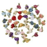 Offray Embellishment, Small Ribbon Hand Made Rose Accessory, 40 Count ...
