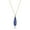 Blue, variant on Bohemian Blue Lapis Boho Teardrop Gold over Sterling Silver Chain Necklace