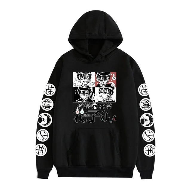 THNCLZX Toilet-bound Hanako-kun Hoodie Halloween Anime Cosplay Costume Hooded Pullover Sweatshirt for Unisex