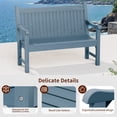 thumbnail image 4 of GONICHA Garden Bench for 2-Person,All-Weather Outdoor Bench for Patio, Park and Porch, Blue, 4 of 10