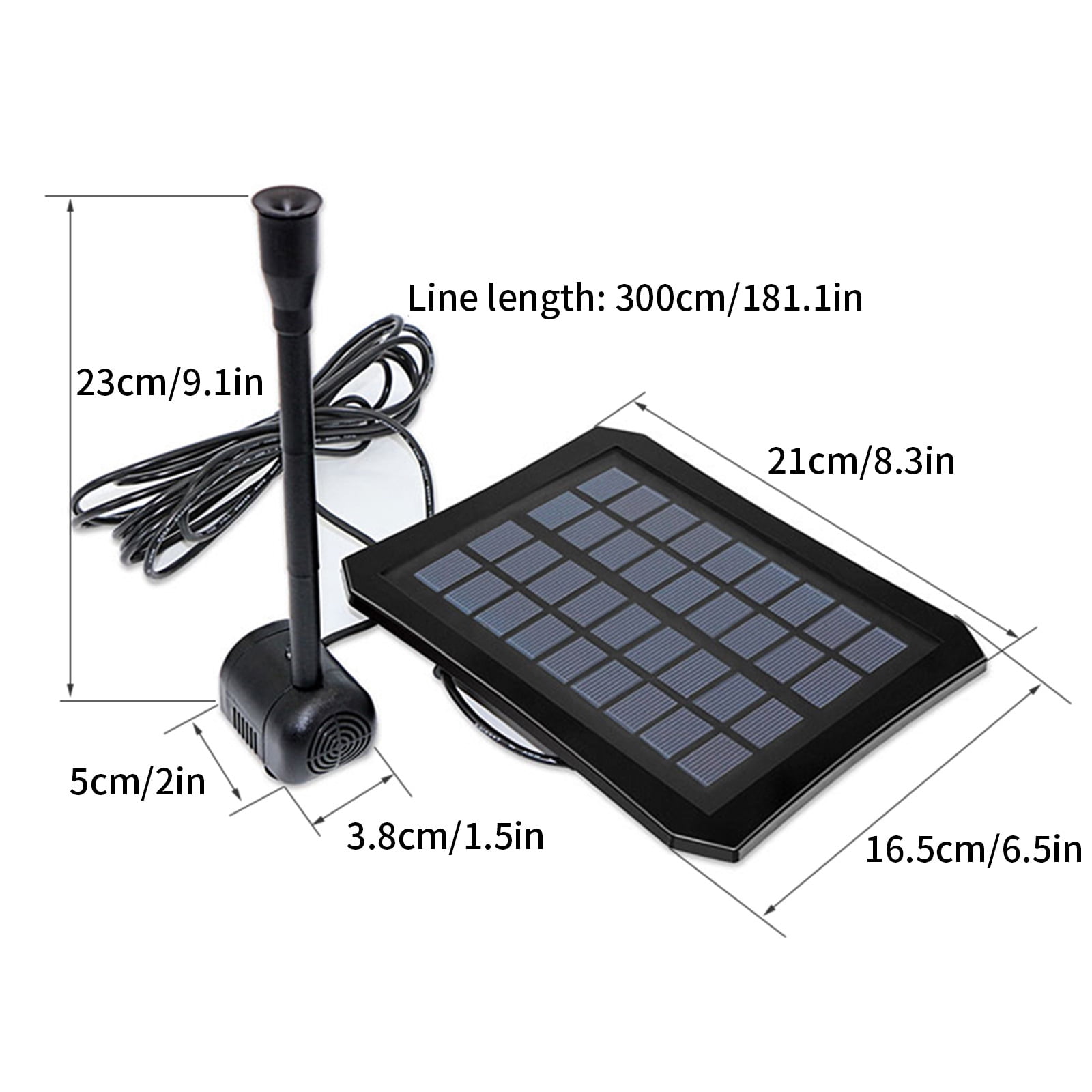 POLISE Spaces Solar Bird Bath Fountain, Outdoor Garden Water Feeder with Pump and 7 Accessories for Courtyard Decoration, 16 Inch Solar Powered Pond for Patio and Pool Area, 1 Unit
