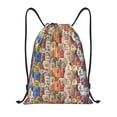 thumbnail image 1 of Bingfone Funny Dogs Family Drawstrings Backpacks Bags for Men Women Gym Drawstrings Bag-Small, 1 of 6