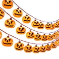 thumbnail image 2 of Halloween String Lights, Spooky Pumpkin LED Light Strings, Waterproof Lighting, Battery Operated Lights for Indoor, Outdoor Yard, Patio Halloween Party Decoration (59in 10 Lights), 2 of 6