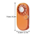 thumbnail image 4 of AuroraX Orange Portable Pocket Fan Rechargeable Mini Handheld Fan Rechargeable Lightweight Quiet Battery Operated Fans for Wedding Guests, 4 of 6