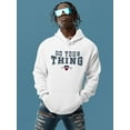 thumbnail image 2 of Do Your Thing College Style Hoodie Men -Image by Shutterstock, Male Large, 2 of 4