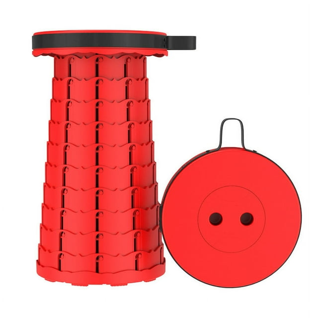 Tabourets Pliants Rétractables, Tabouret de Camping Portable, Tabouret Pliable Léger Mais Plus Robuste pour la Pêche, les Randonnées, le BBQ, les Fêtes, les Activités de Plein Air, Charge Max 600 Lb