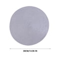 thumbnail image 5 of Tuvgenk 13 Inch Table Mat for Coffee Office Table Cotton Woven Easy Clean Placemat Stain Resistant Gray Waterproof Round for Outdoor Party Decor, 5 of 5