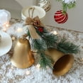 thumbnail image 4 of GBAYXJ Christmas Bells Christmas Bells Gold Bells With Hanging Rope Rustic Christmas Bells Bells For Weddings Parties And Christmas DIY Wreaths Home Decor, 4 of 5