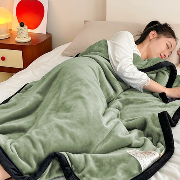 Manta de forro polar de franela 100x140cm - poliéster de microfibra súper suave, ligera y cálida para todas las estaciones, aire acondicionado y acampada