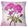 thumbnail image 1 of S4Sassy Decorative Pink Floral Printed Square Sofa Cushion Cover Pillow Case Throw - Choose Size, 1 of 4