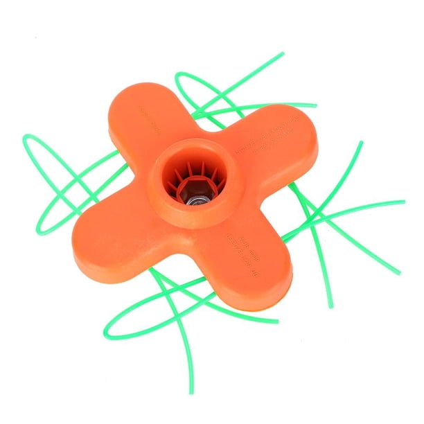 Mgaxyff Grass Cutter Head Grass Trimmer Head Nylon Lawn Mower Parts With 4 Lines Strimmer Accessory Orange Strimmer Head Walmart Com Walmart Com