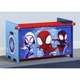thumbnail image 2 of Marvel Spidey and His Amazing Friends Toy Box with Retractable Fabric Top by Delta Children, Blue, 2 of 7